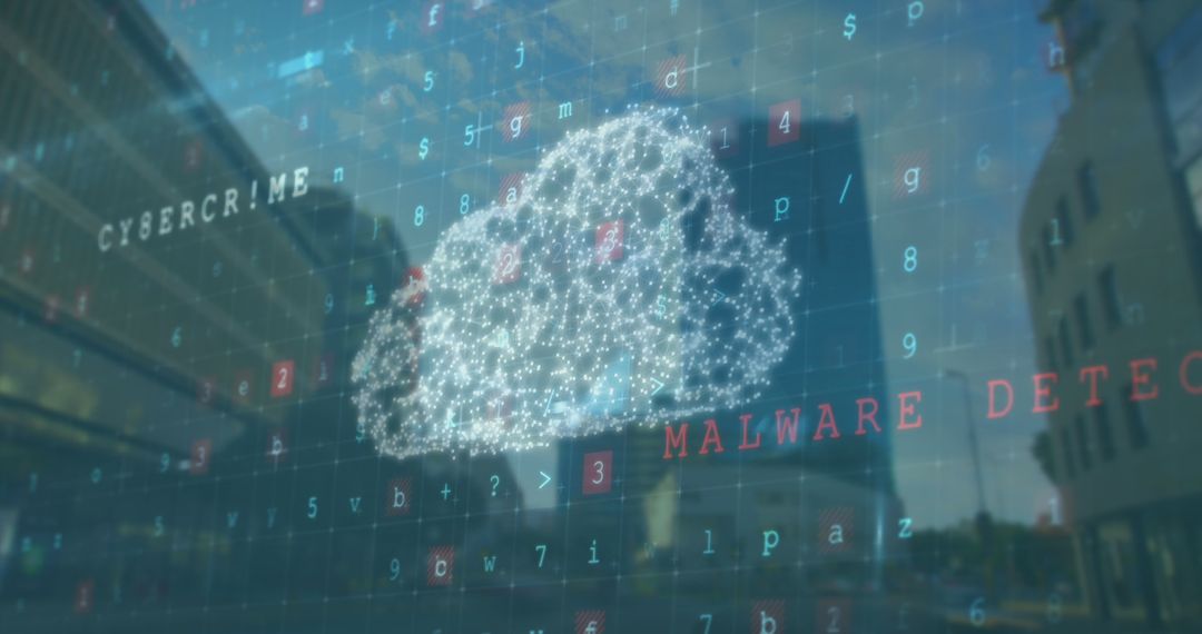 Digital Cloud with Malware Detection Over Cityscape
