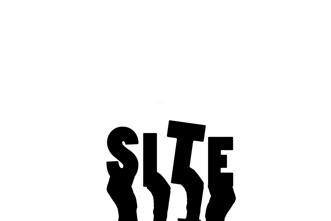 Hands with SITE Text for Digital Creativity on Transparent Background