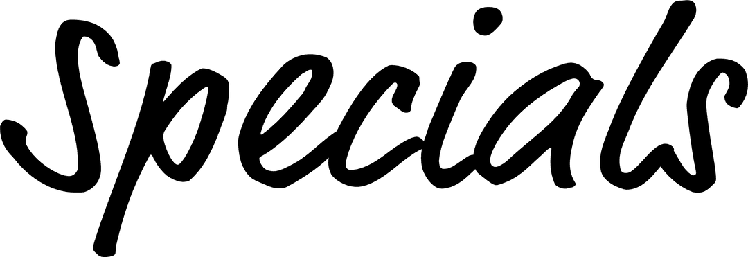 Special Text Black on Transparent Background for Branding