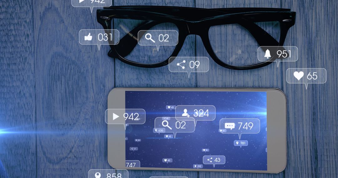Social Media Connectivity with Smartphone and Glasses
