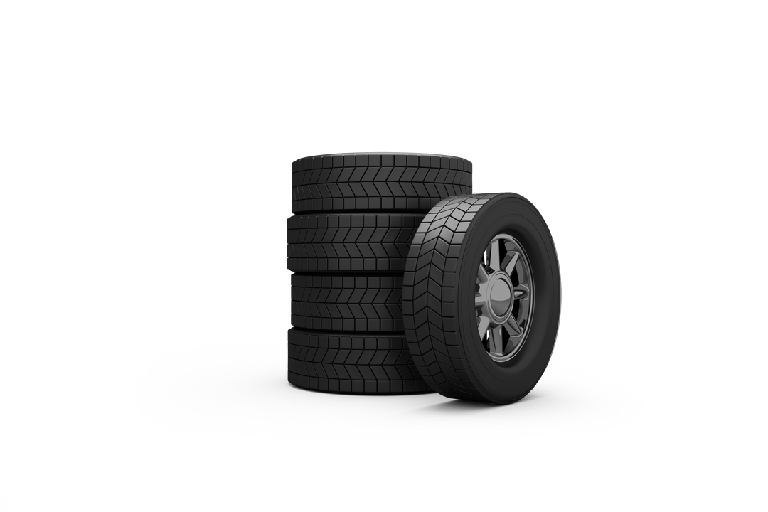 Stack of Five Black Car Tires Transparent Background - Download Free Stock Images Pikwizard.com