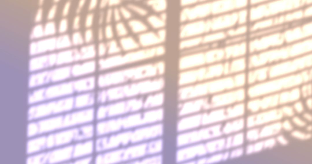 Abstract Window Blind Shadows on Warm Yellow Background