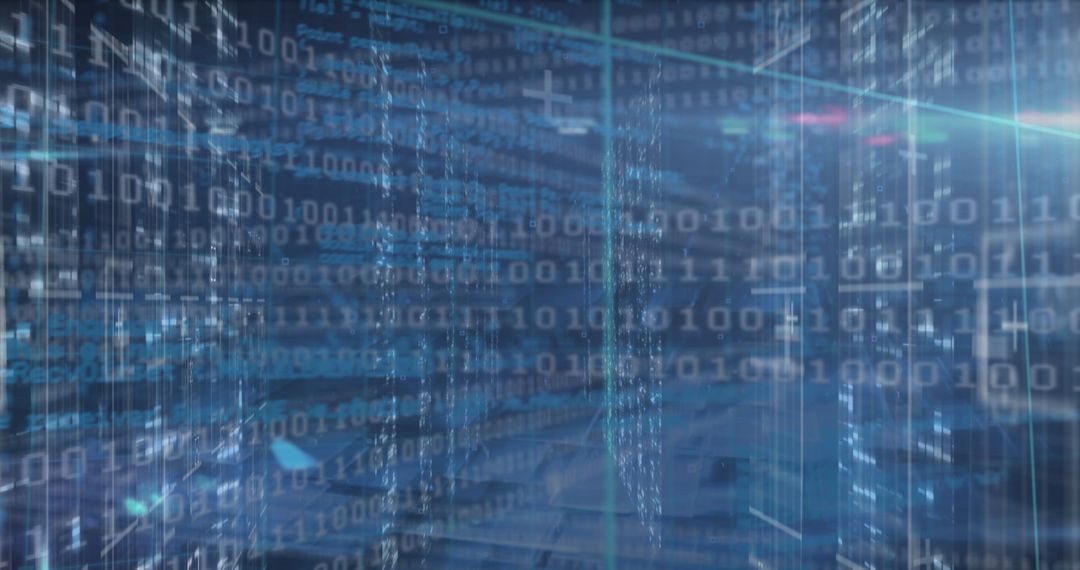 Binary Code and Data Processing Technology Background - Free Images, Stock Photos and Pictures on Pikwizard.com