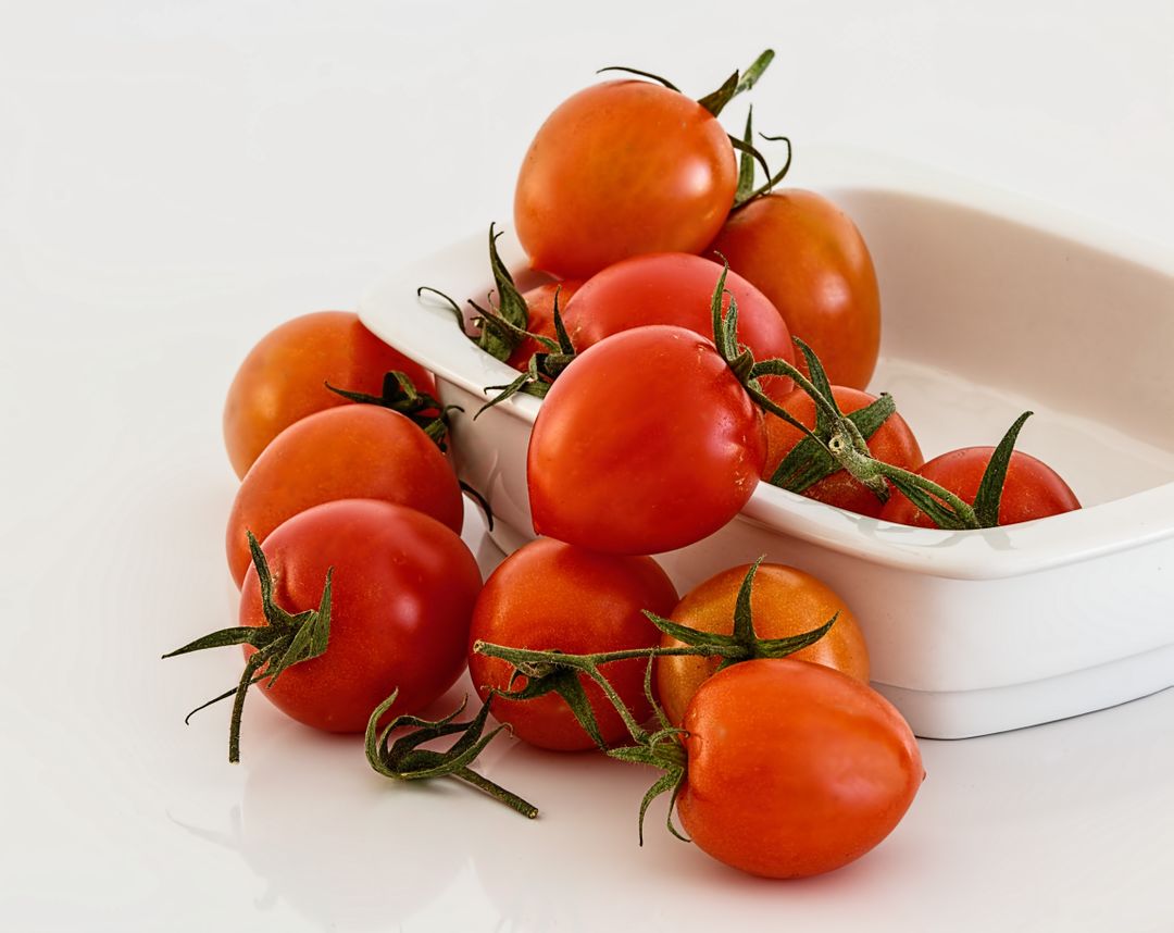 Red Tomatoes on White Bowl - Free Images, Stock Photos and Pictures on Pikwizard.com