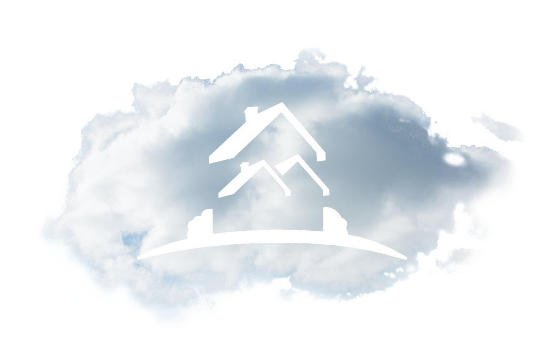 Transparent Cloud with House Symbol Real Estate Digital PNG Illustration - Download Free Stock Images Pikwizard.com