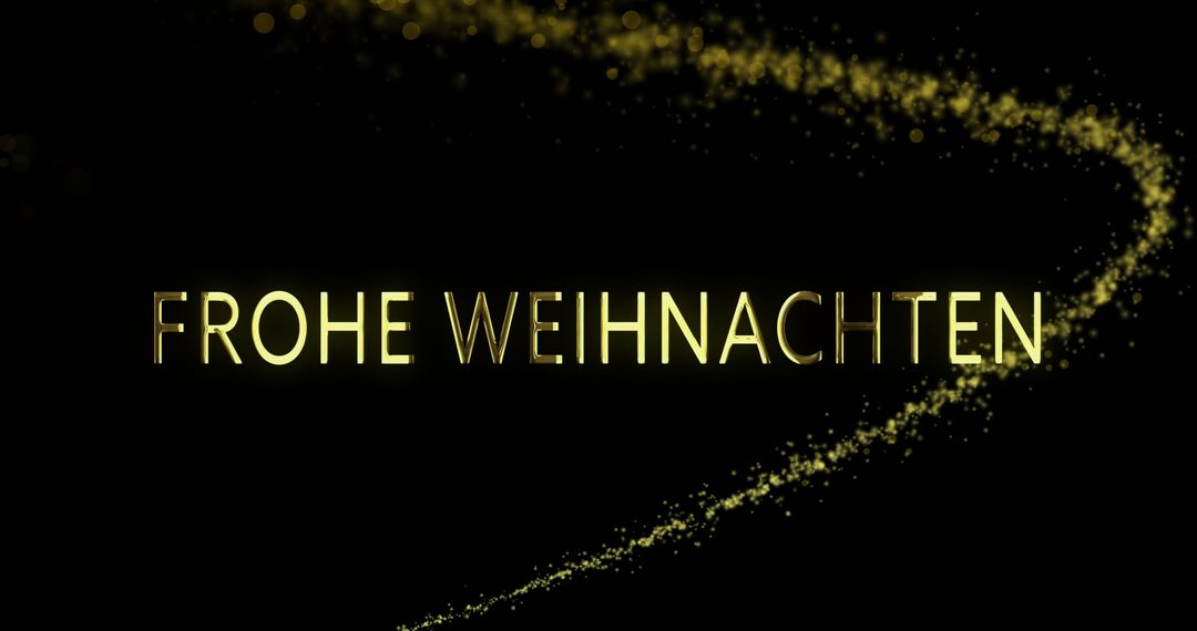 Festive Glow Reading Frohe Weihnachten On Dark Background
