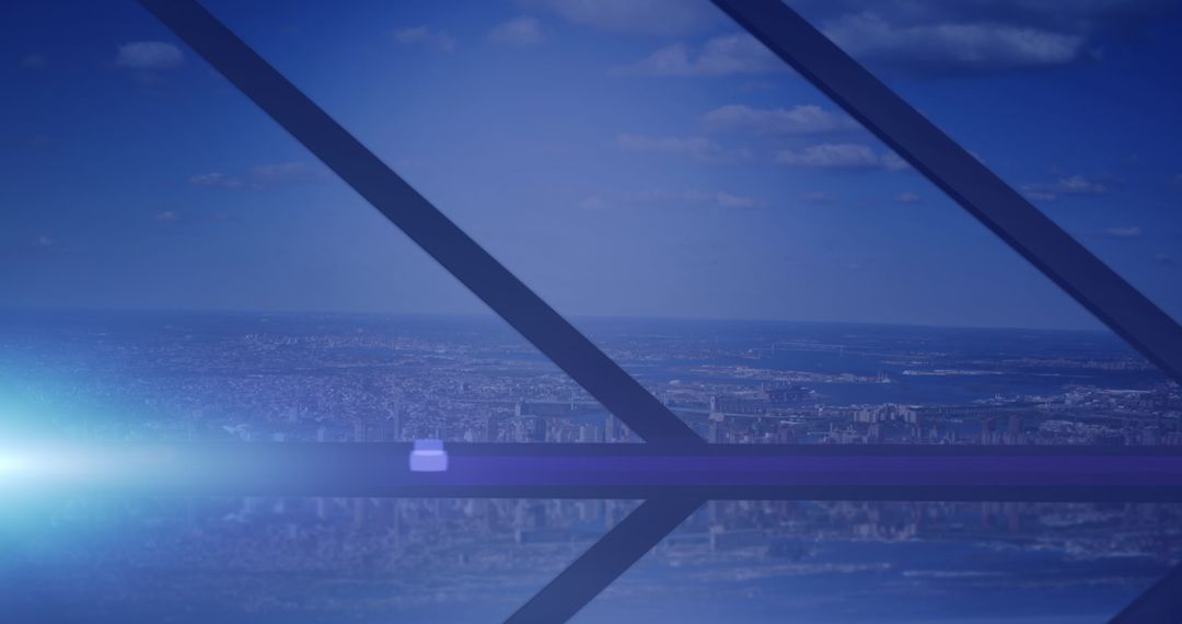 Global Business Interface Over Dynamic Cityscape