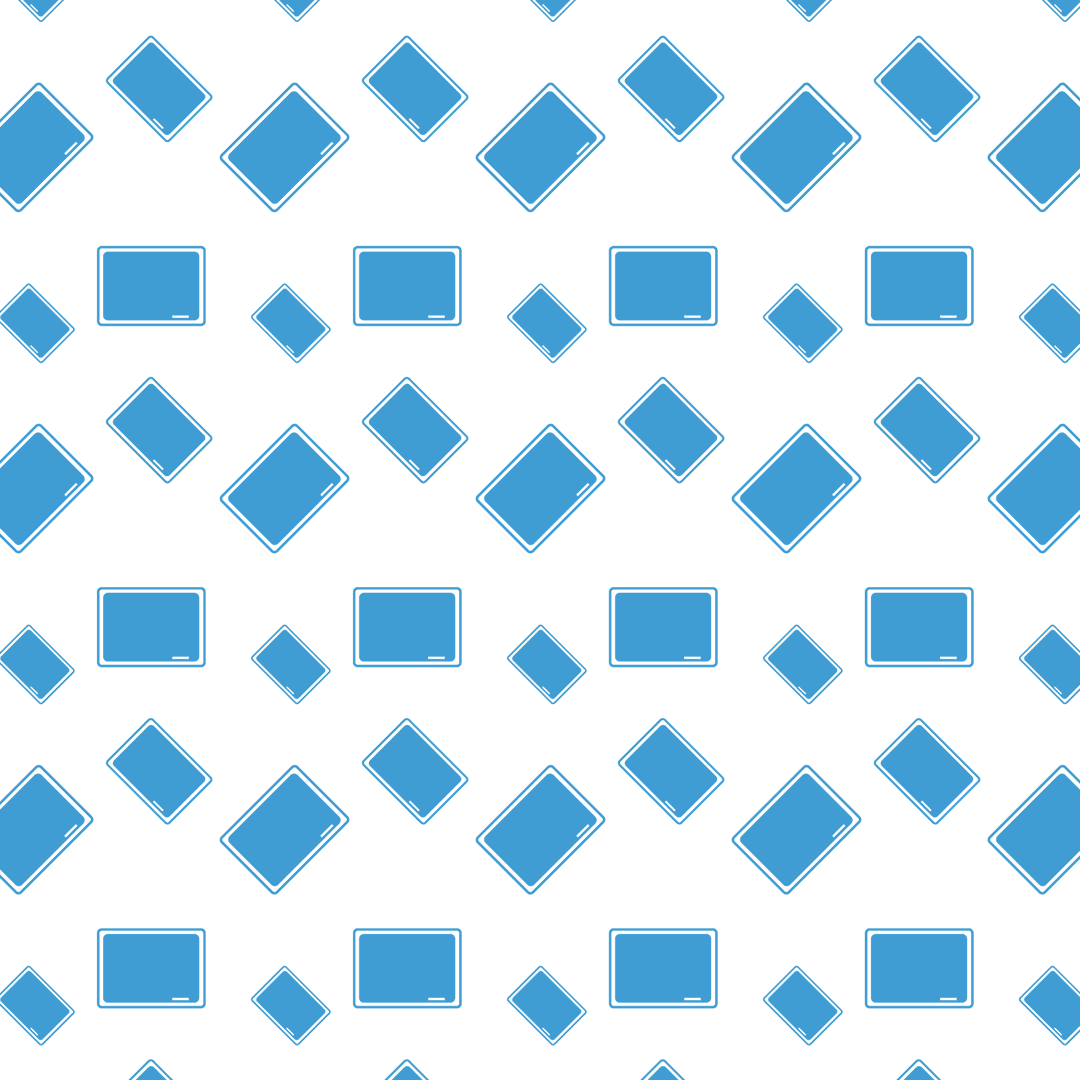Seamless Blue Blackboard Pattern on Transparent Background