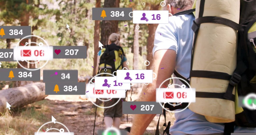Hiking Adventure with Social Media Connectivity