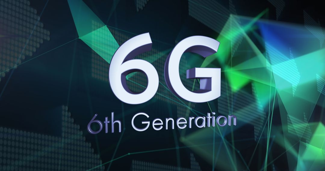 Futuristic 6G Network Connectivity Concept with Global Technology Imagery