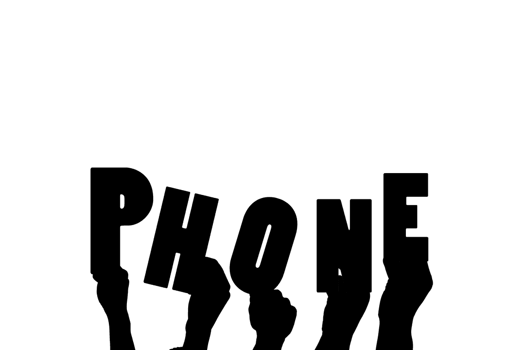 Transparent Chat Icon Smartphone in Hand with Text Bubbles