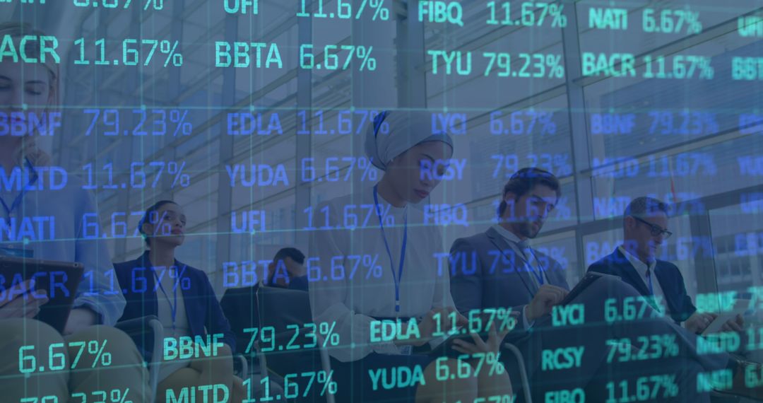 Digital Data Overlay on Business Conference