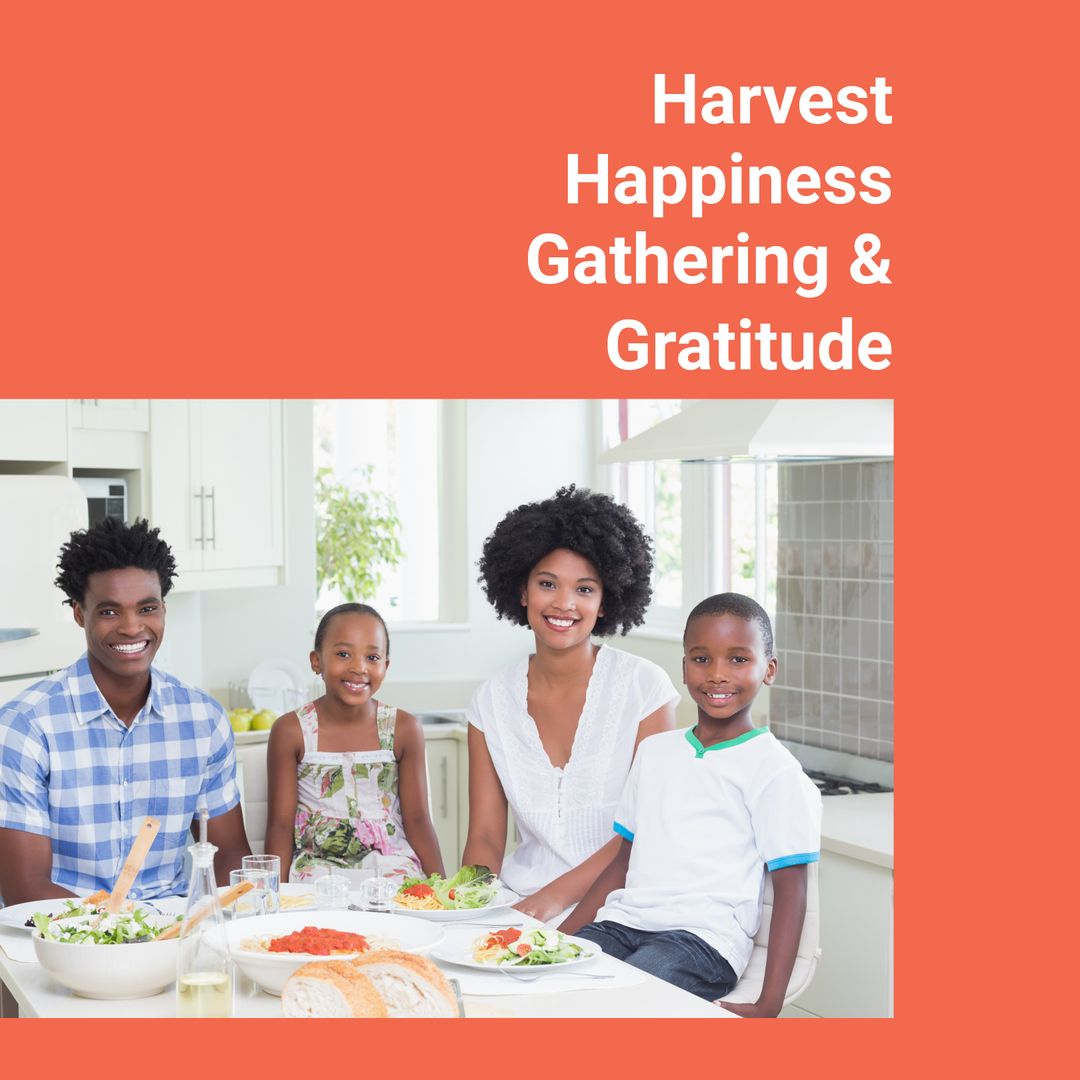 Happy Family Gathering for Thanksgiving Celebration