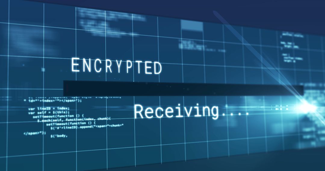 Encrypted Data Transfer and Digital Interface Visualization