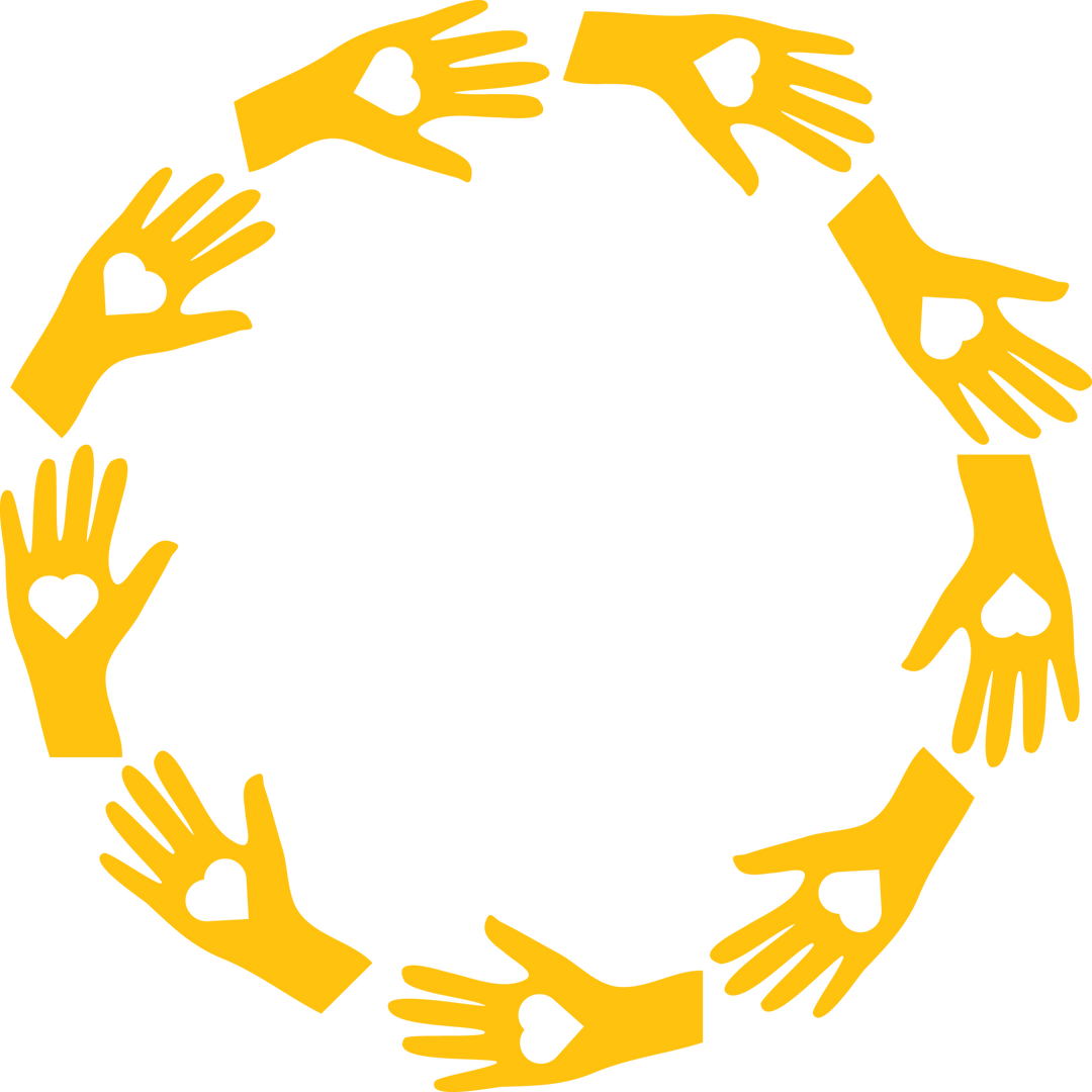 Yellow hands circle with hearts logo on transparent background - Download Free Stock Images Pikwizard.com