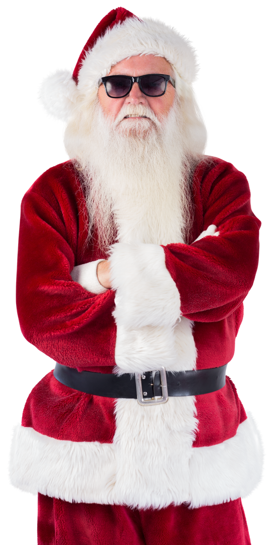 Stylish Santa Claus With Sunglasses On Transparent Background - Download Free Stock Images Pikwizard.com