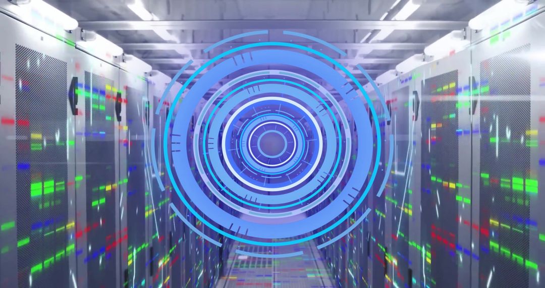 Futuristic Data Processing Infrastructure with Digital Interface