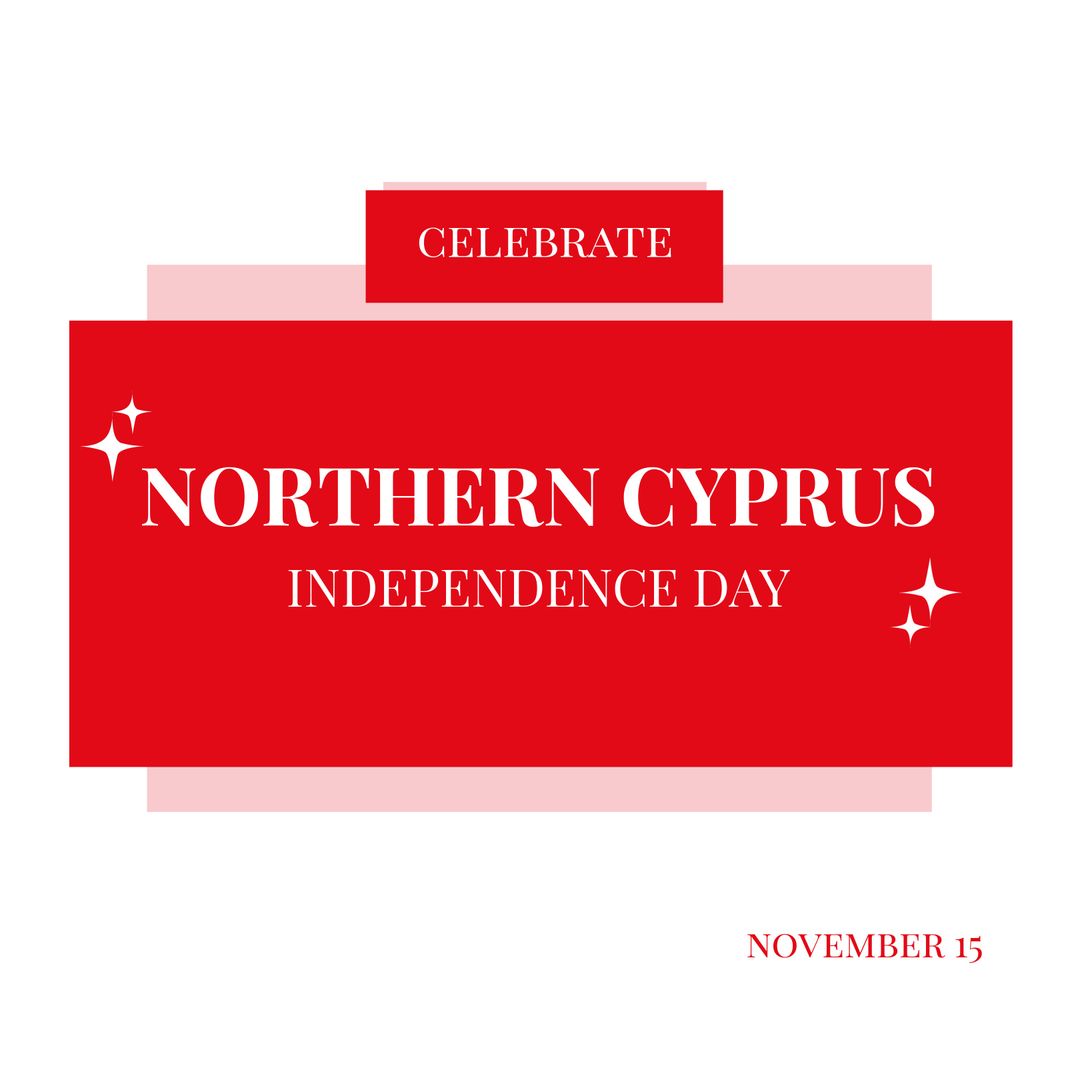 Northern Cyprus Independence Day Celebration Banner