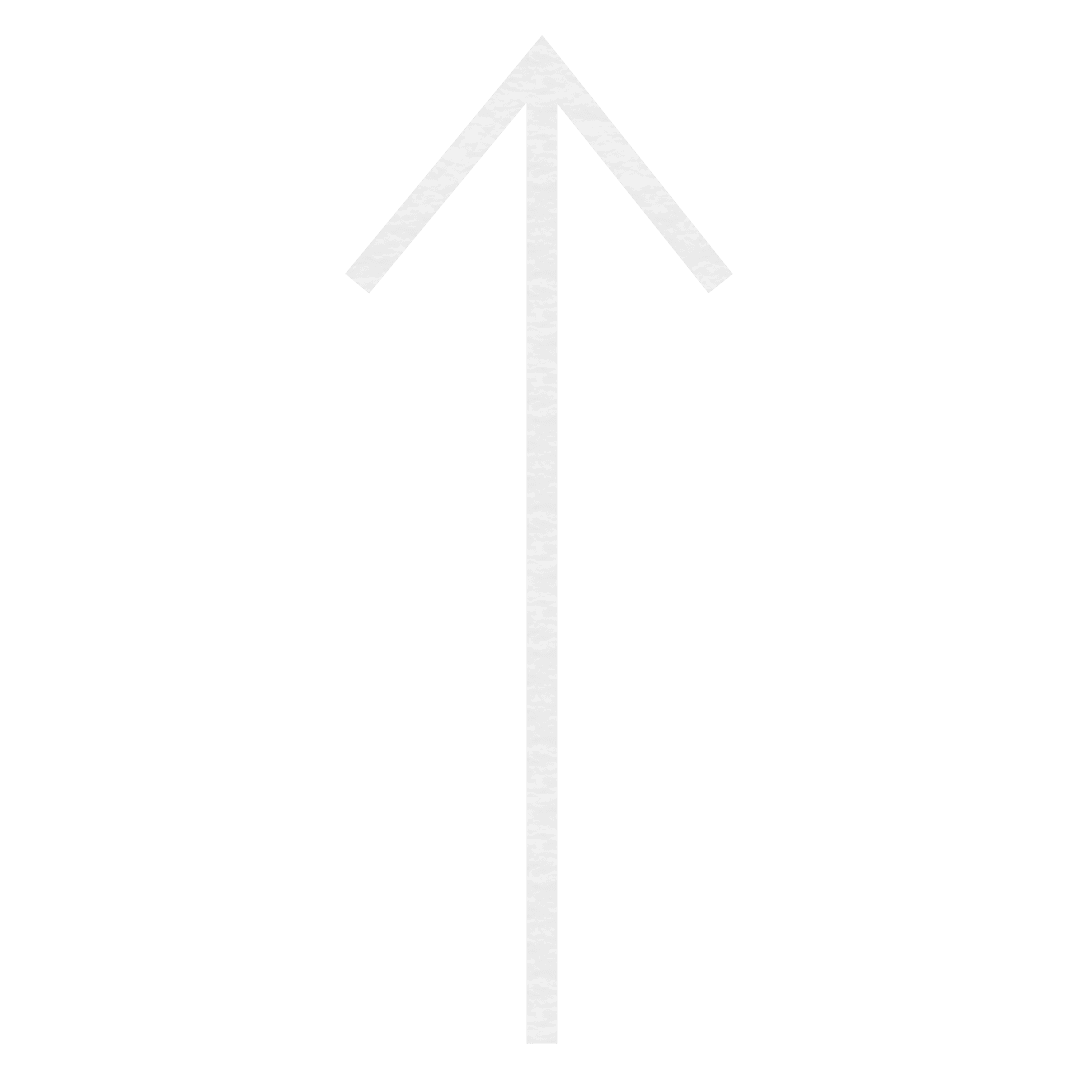 Transparent White Paper Up Arrow Symbol for Directional Guidance