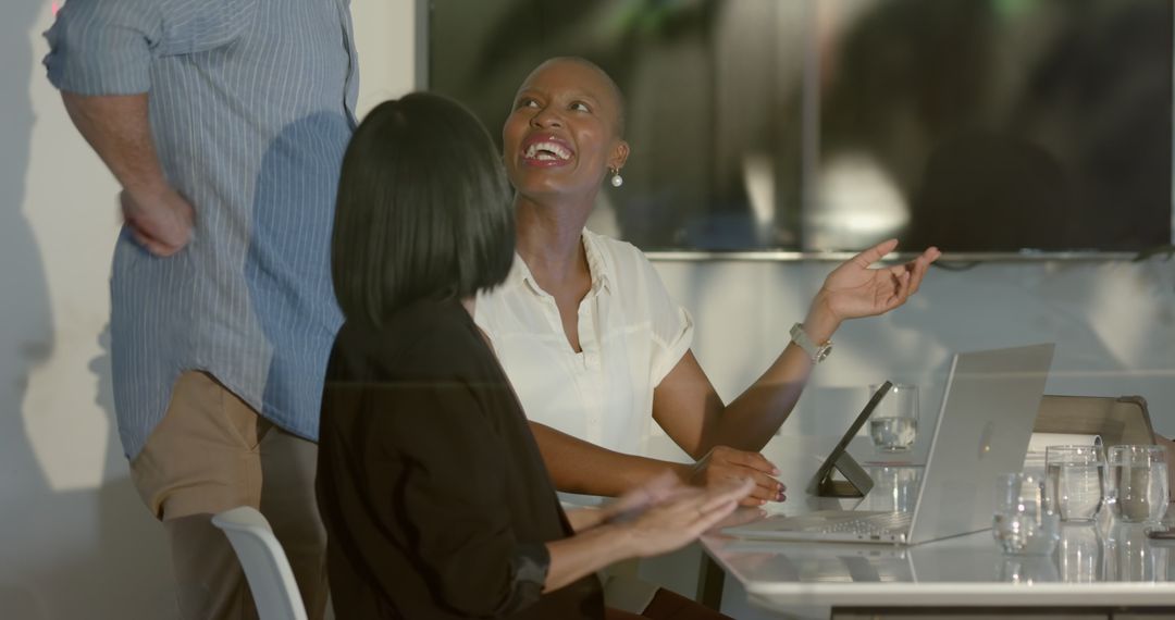 Diverse Business Professionals Collaborating in Modern Office Workspace