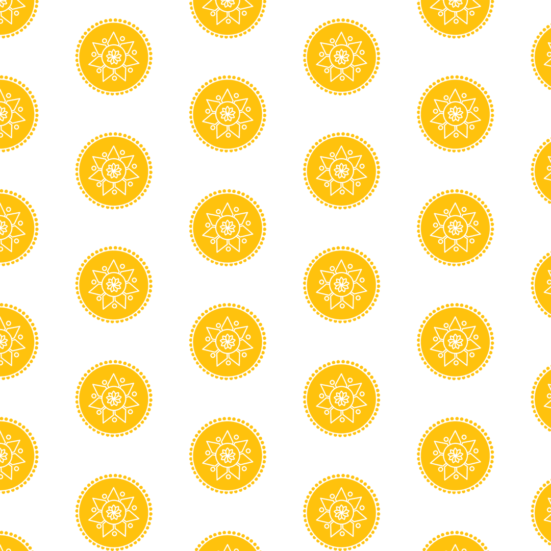 Yellow Polka Dots on Transparent Background for Vibrant Designs