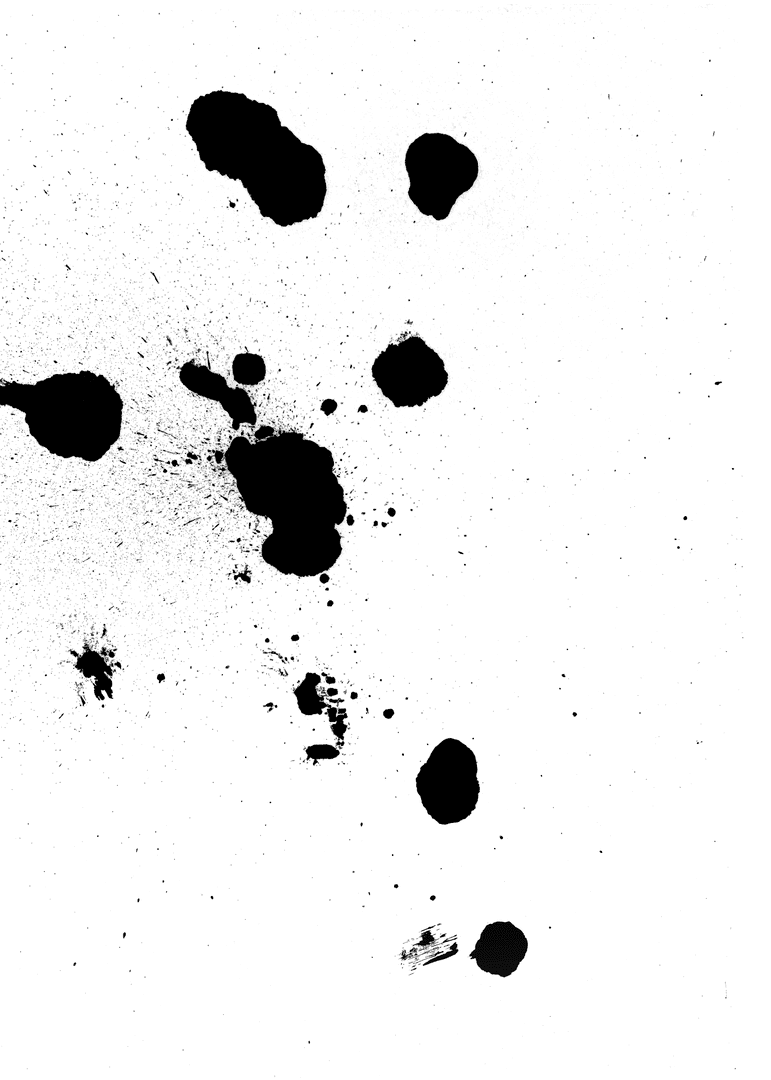 Abstract Black Stains on Transparent Background Vector Art