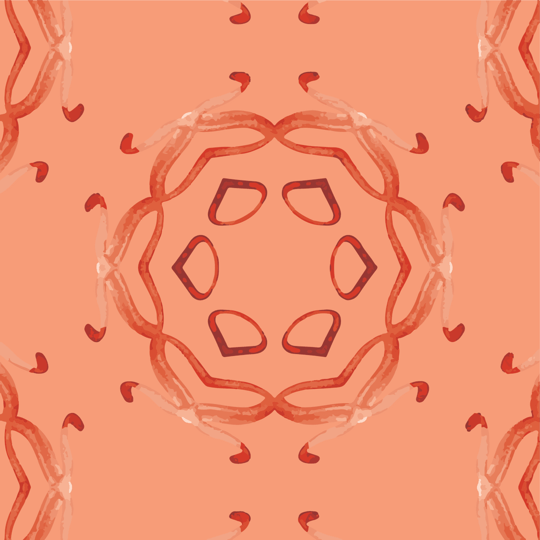 Abstract Transparent Design with Intertwined Pink Shapes