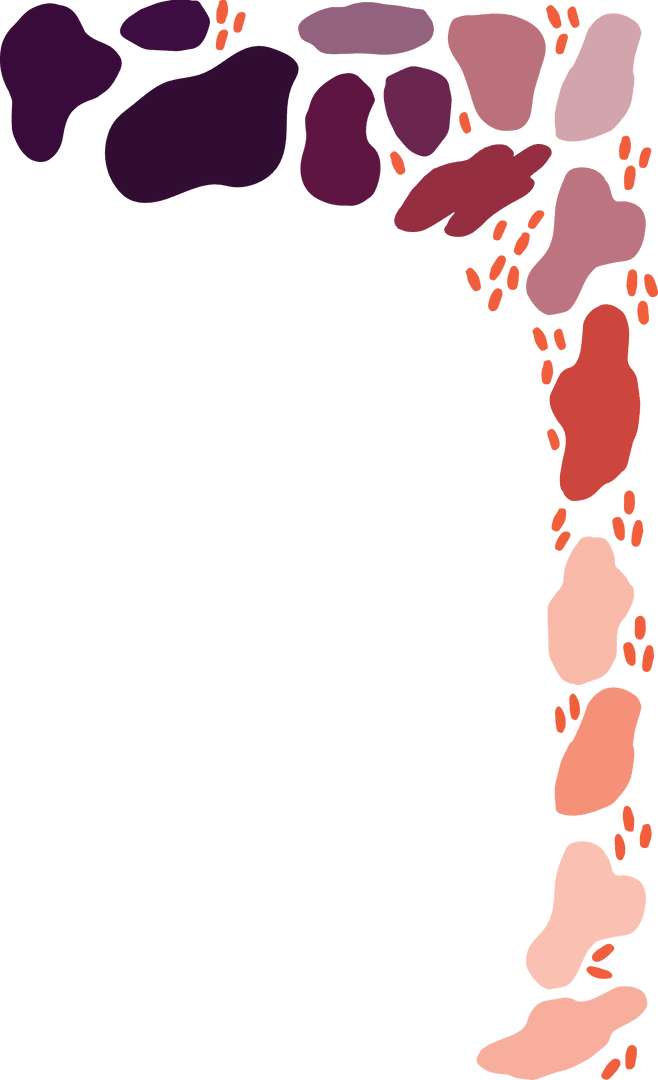 Creative Abstract Spots on Transparent Background