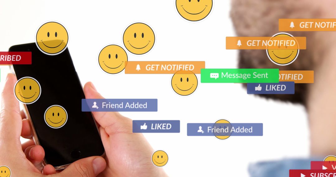 Social Media Engagement with Overlapping Notifications