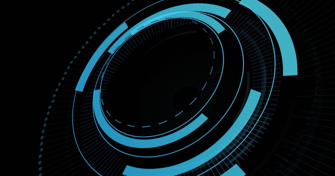 Futuristic Holographic Interface Digital Concept