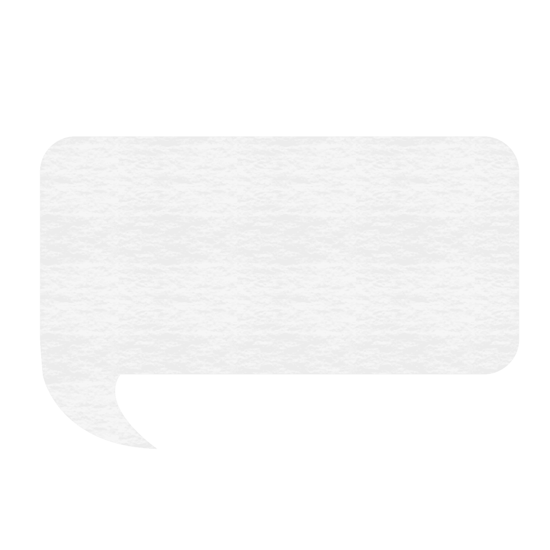 White Speech Bubble Isolated on Transparent Background Vector Illustration