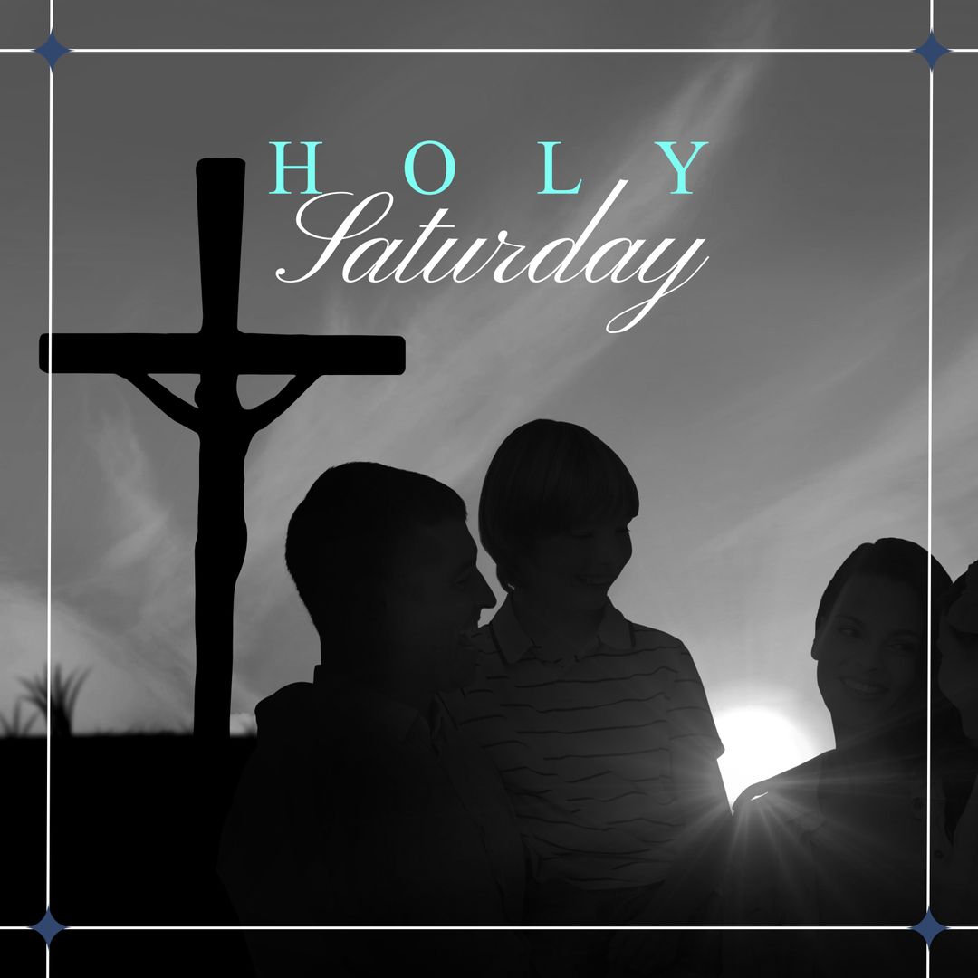 Holy Saturday Celebration with Joyful Family Embracing