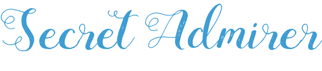 Whimsical Secret Admirer Text on Transparent Background