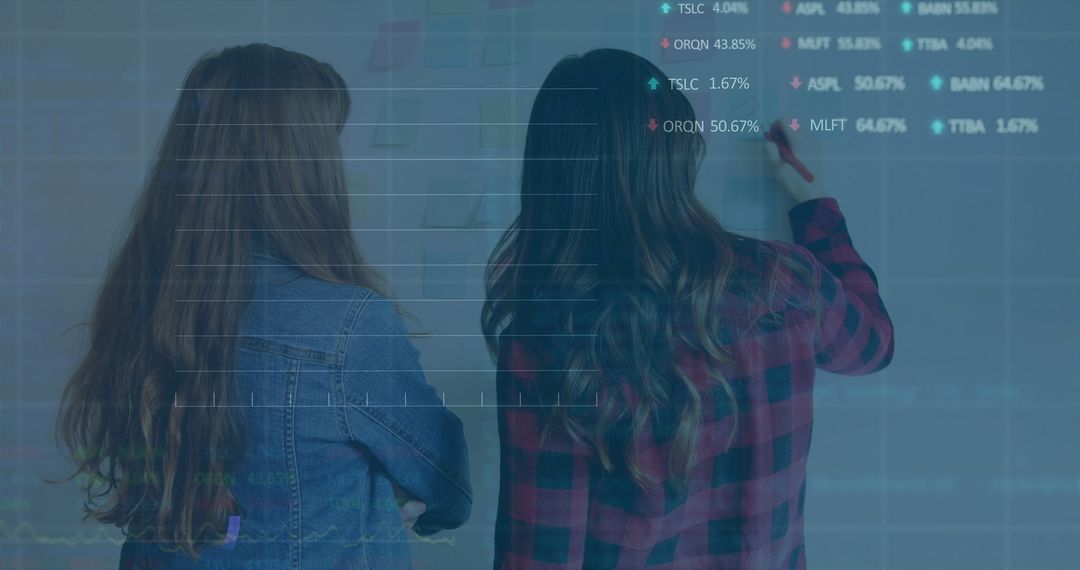 Collaborative Coworkers Brainstorming with Data on Office Wall