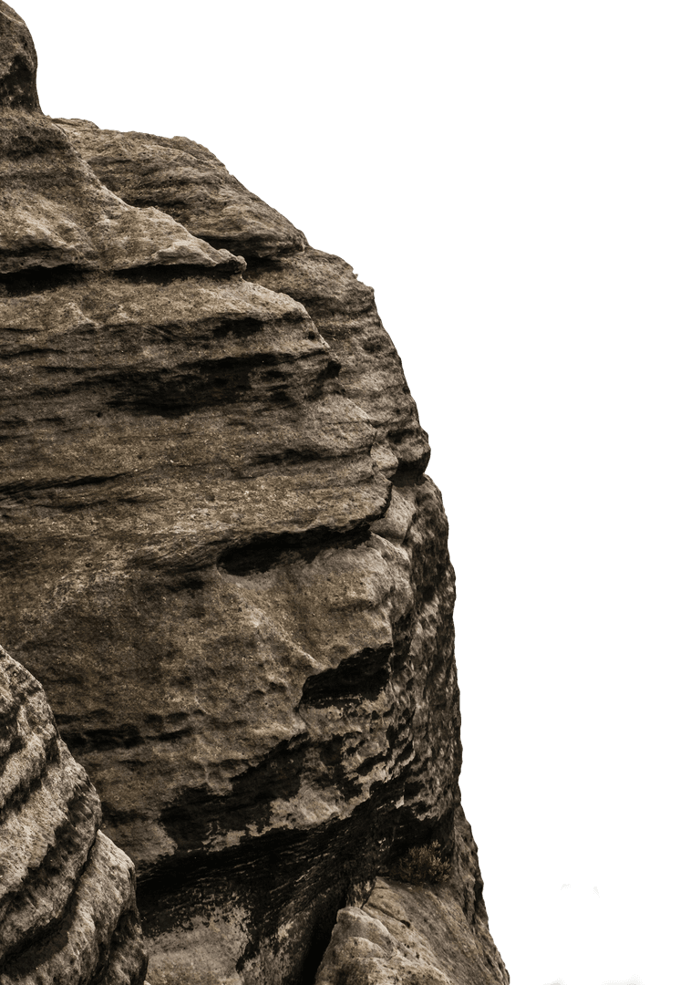 Transparent Isolated Rocky Mountain Cliffery