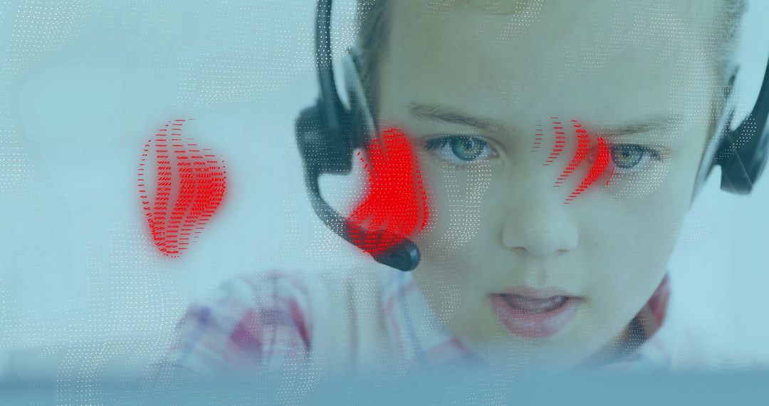 Businesswoman Engaging in Virtual Communication With Technology