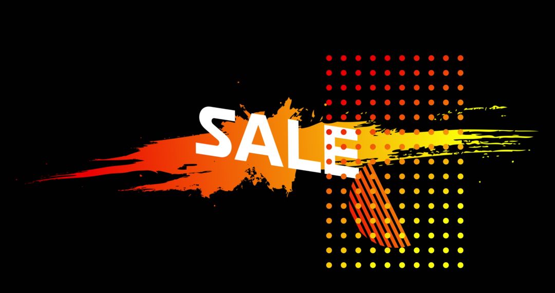 Dynamic Sale Design with Vibrant Abstract Patterns