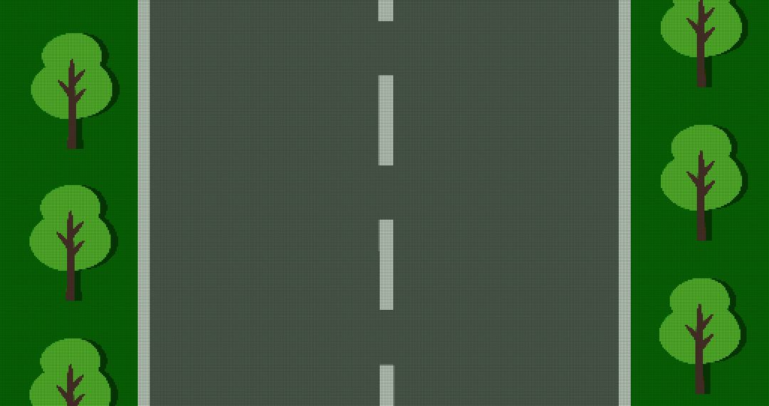 Animated Street Scene Video Game Interface