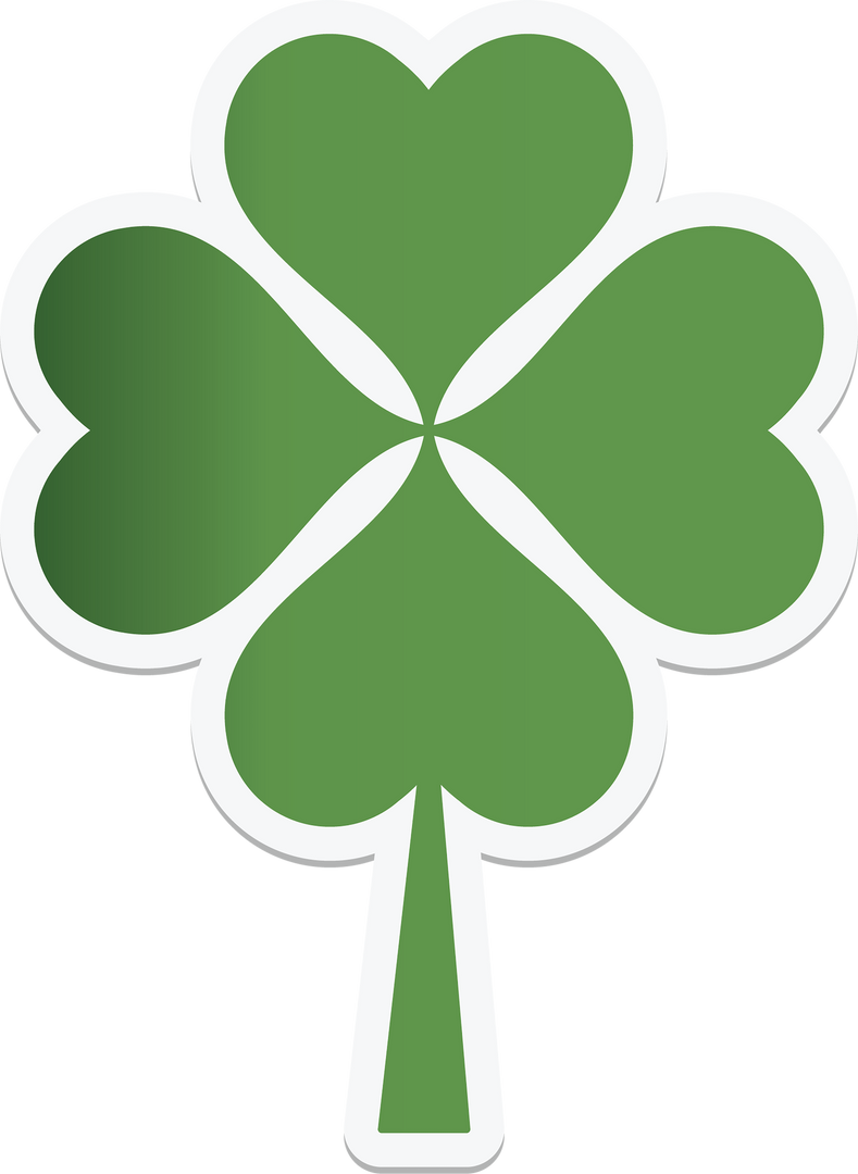 Green Four-Leaf Clover Transparent Background PNG Vector Symbol - Download Free Stock Images Pikwizard.com