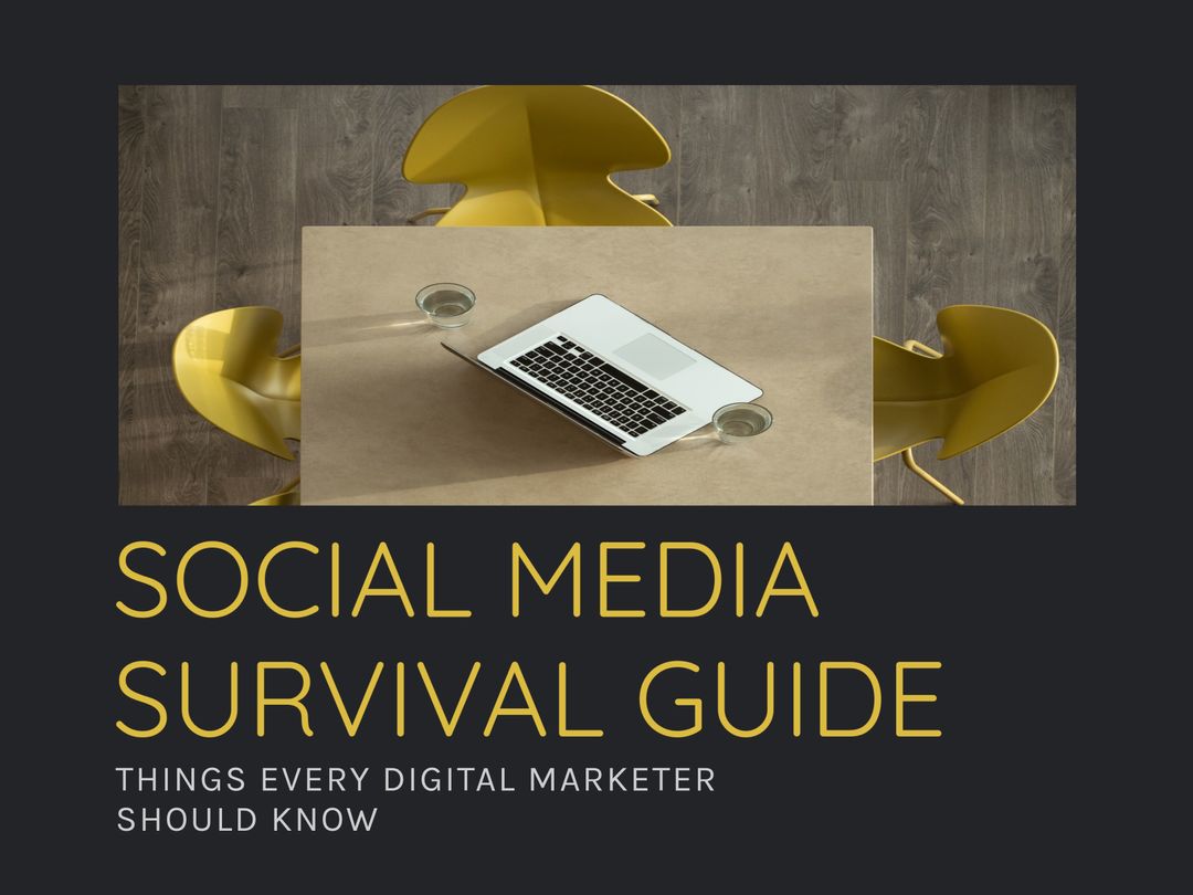 Social Media Survival Guide Promotional Digital Toolkit Concept