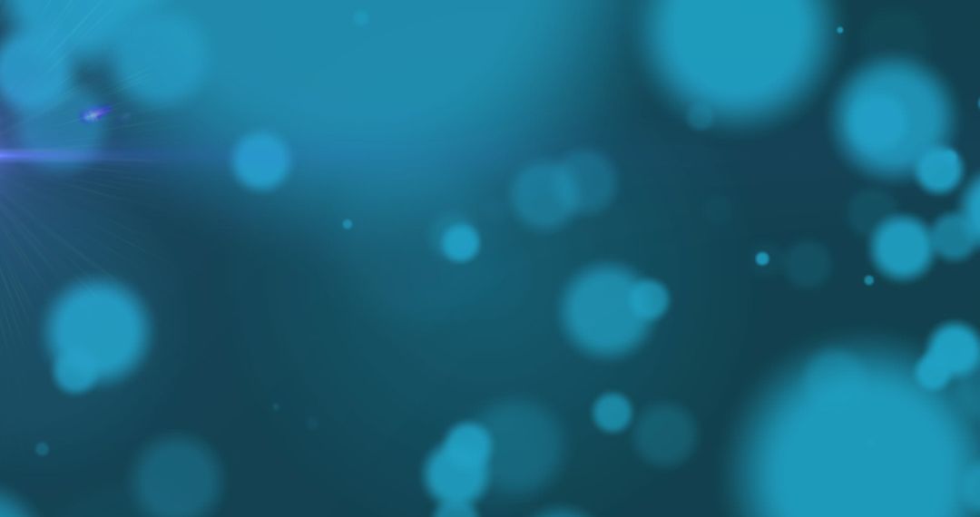 Digital Interface Light Spots on Blue Background