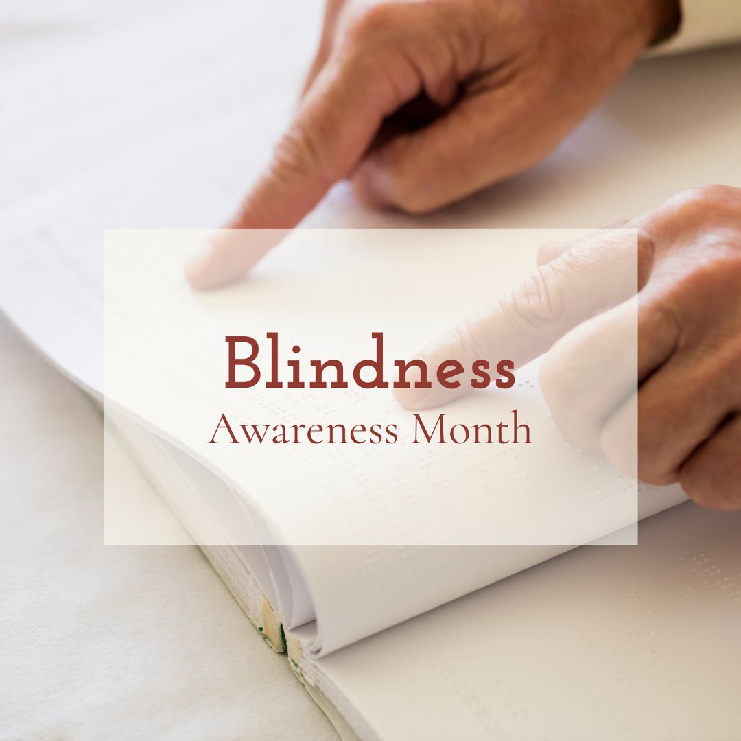 Blindness Awareness Month Hands Reading Braille