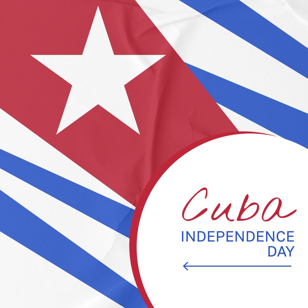 Cuba Independence Day Design Concept with Flag Elements