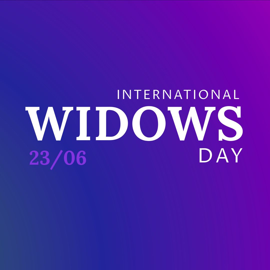 International Widows Day Awareness Poster