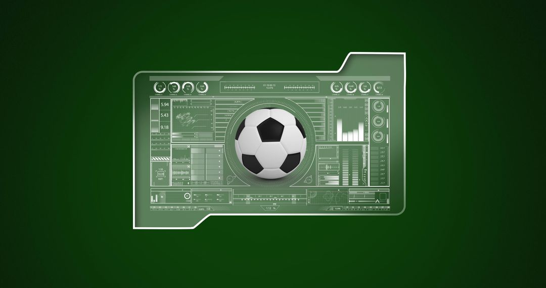 Futuristic Football Data Analytics Interface