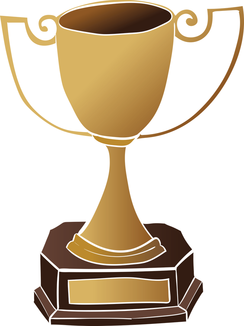 Golden Trophy Cup on Transparent Background for Celebrations - Download Free Stock Images Pikwizard.com