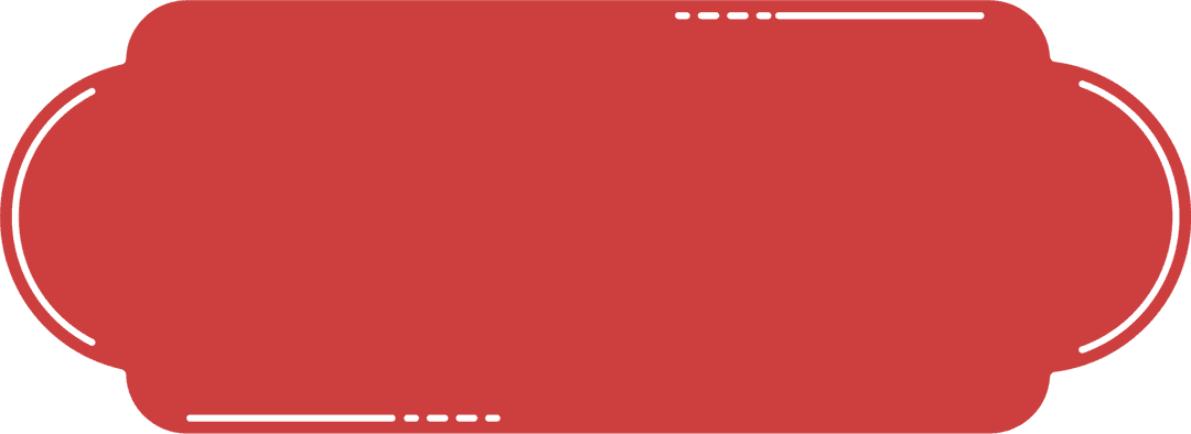 Elegant Red Frame on Transparent Background for Design