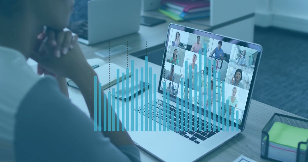 Virtual Team Meeting Collaborative Workspace with Analytics