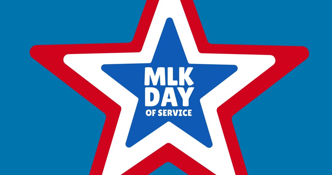 MLK Day of Service Celebration Star Design