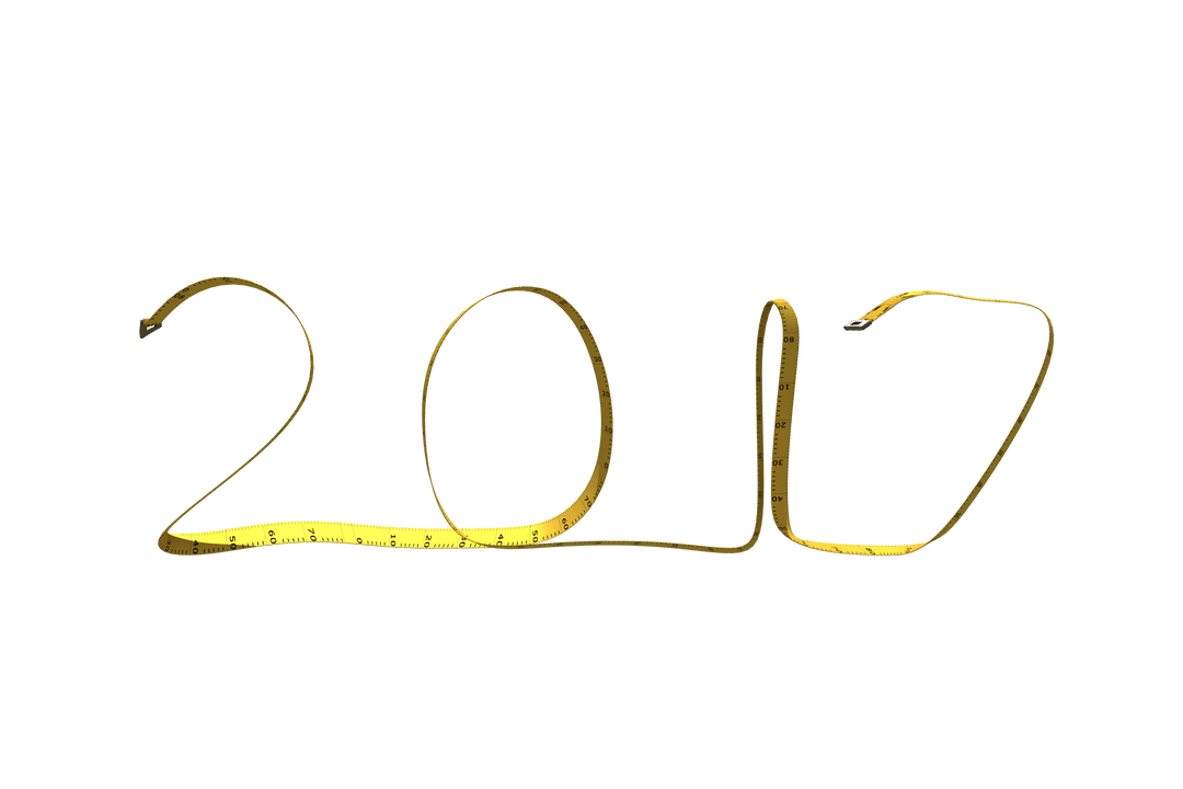 2017 Formed by Transparent Measuring Tape Illustration